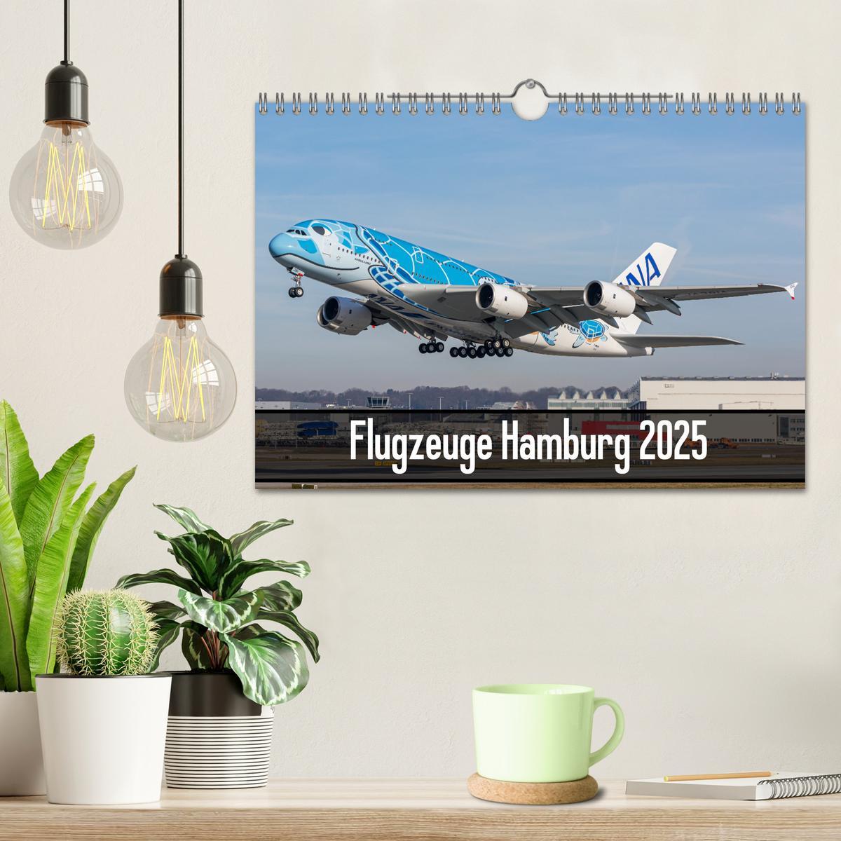 Bild: 9783435101597 | Flugzeuge Hamburg 2025 (Wandkalender 2025 DIN A4 quer), CALVENDO...