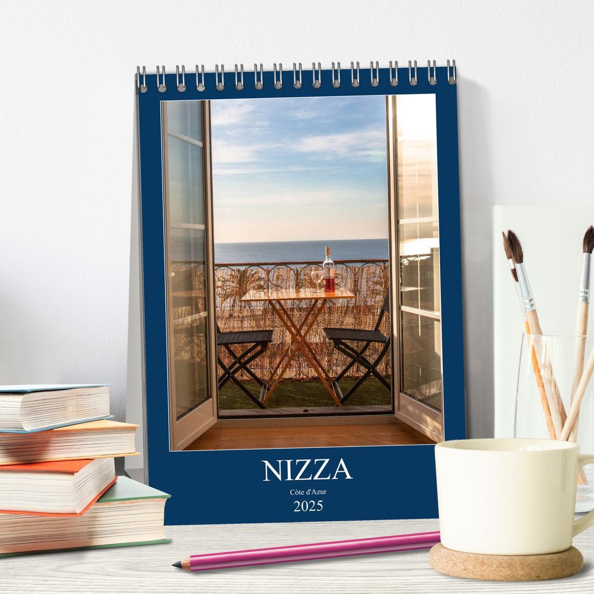 Bild: 9783457013984 | Nizza ¿ Cote d'Azur 2025 (Tischkalender 2025 DIN A5 hoch), CALVENDO...