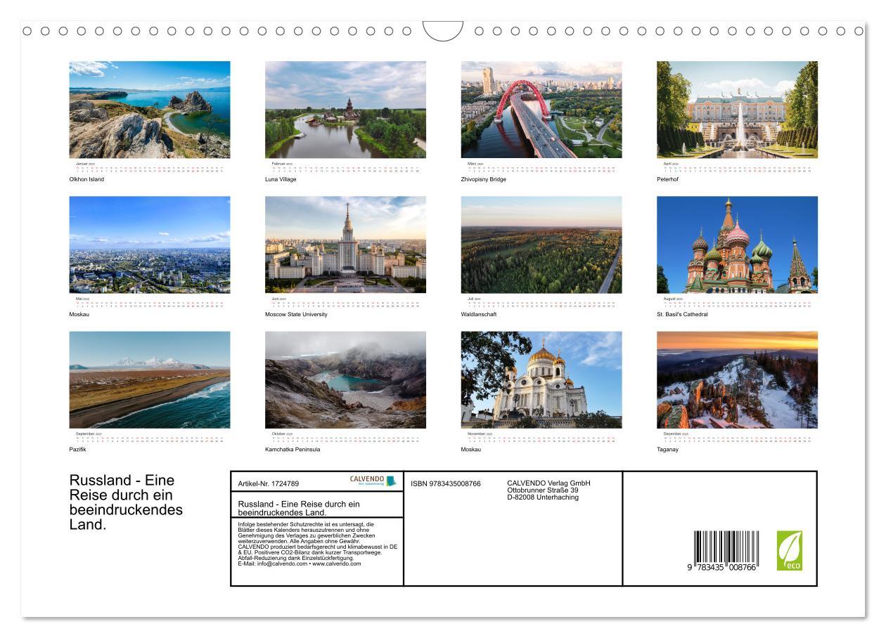 Bild: 9783435008766 | Russland - Eine Reise durch ein beeindruckendes Land. (Wandkalender...