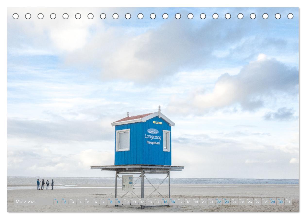 Bild: 9783435072835 | Am Strand von Langeoog (Tischkalender 2025 DIN A5 quer), CALVENDO...