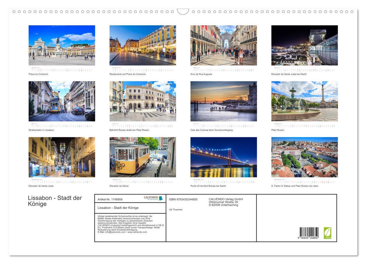 Bild: 9783435244850 | Lissabon - Stadt der Könige (Wandkalender 2025 DIN A2 quer),...