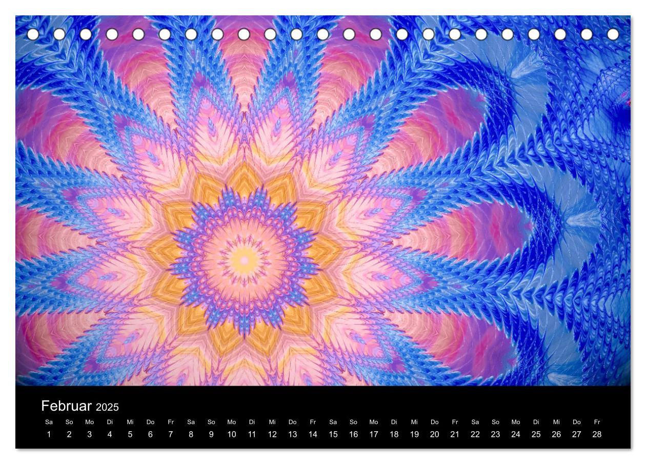 Bild: 9783435390687 | mandala-art (Tischkalender 2025 DIN A5 quer), CALVENDO Monatskalender