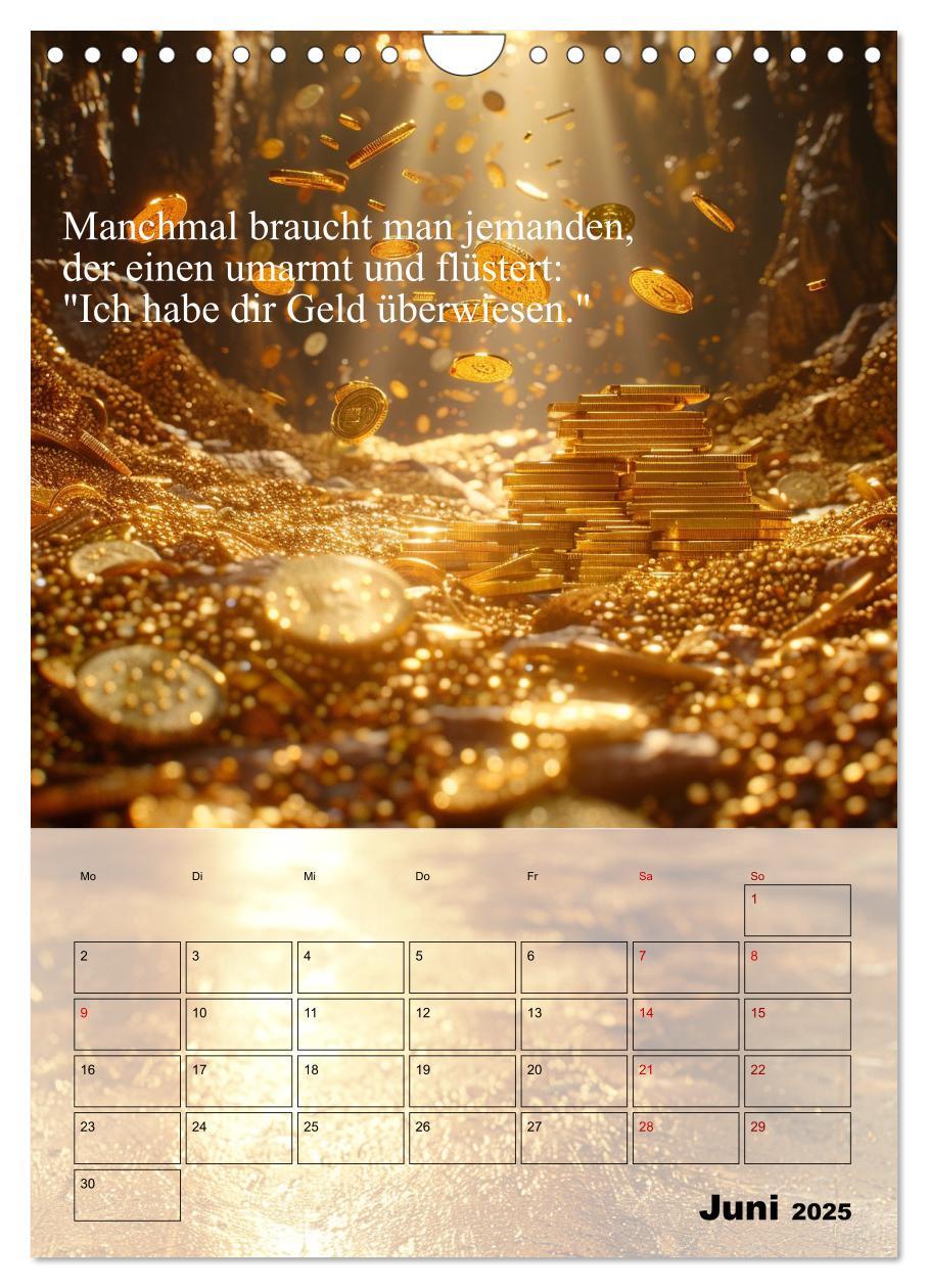 Bild: 9783435820276 | Der Geld-Anlock-Kalender (Wandkalender 2025 DIN A4 hoch), CALVENDO...