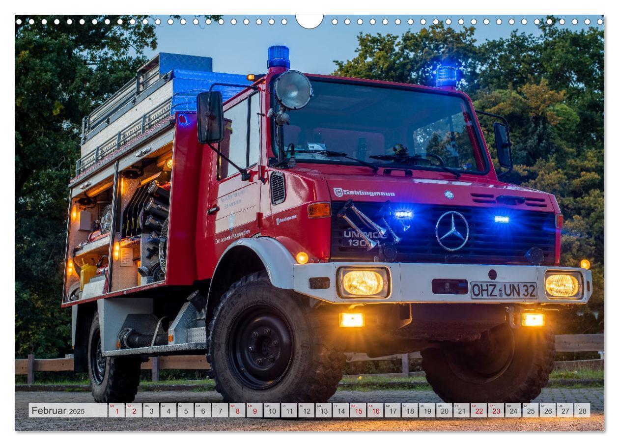 Bild: 9783383931604 | Die 4 UNIMOGS der Feuerwehr Schwanewede (Wandkalender 2025 DIN A3...