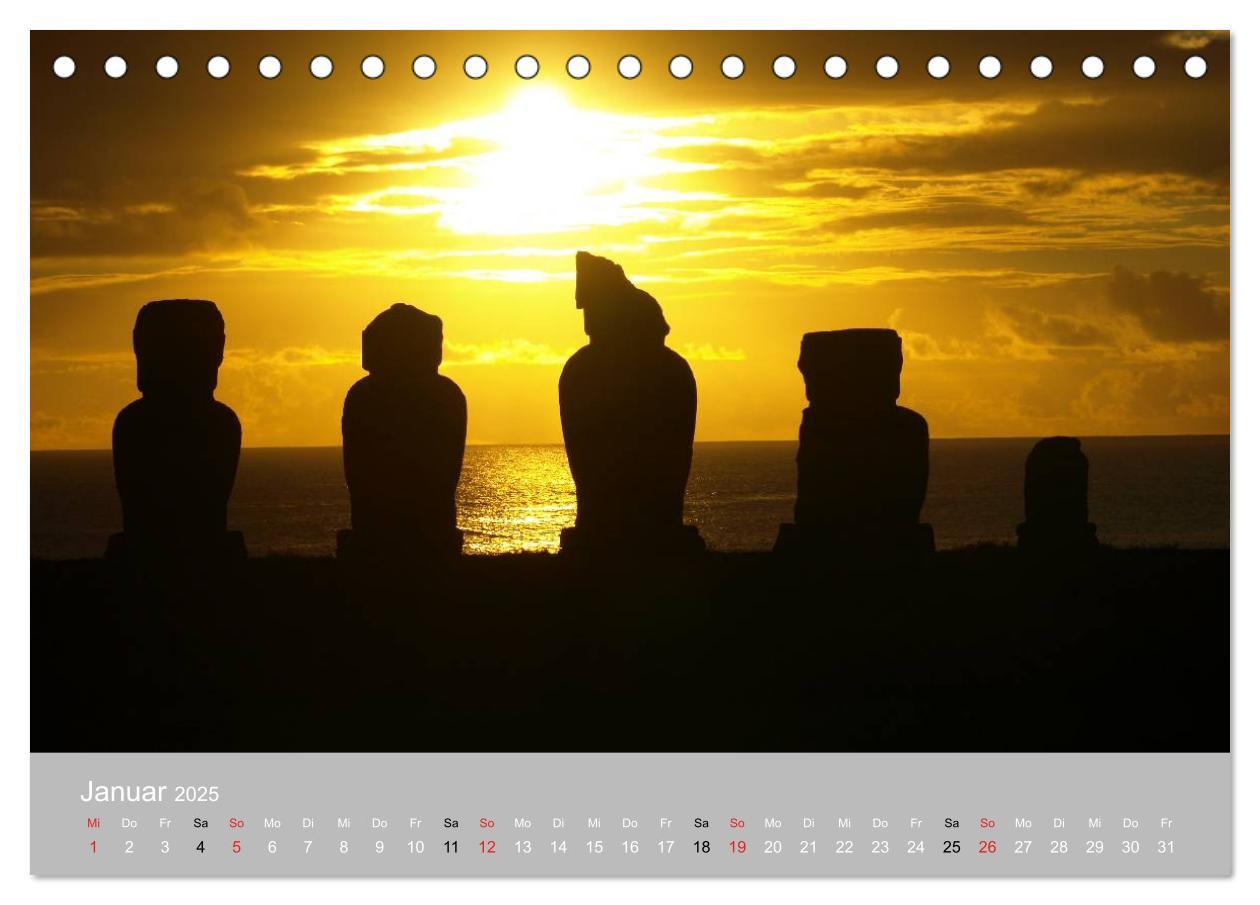 Bild: 9783435820337 | MOAI - steinerne Wächter der Osterinsel (Tischkalender 2025 DIN A5...