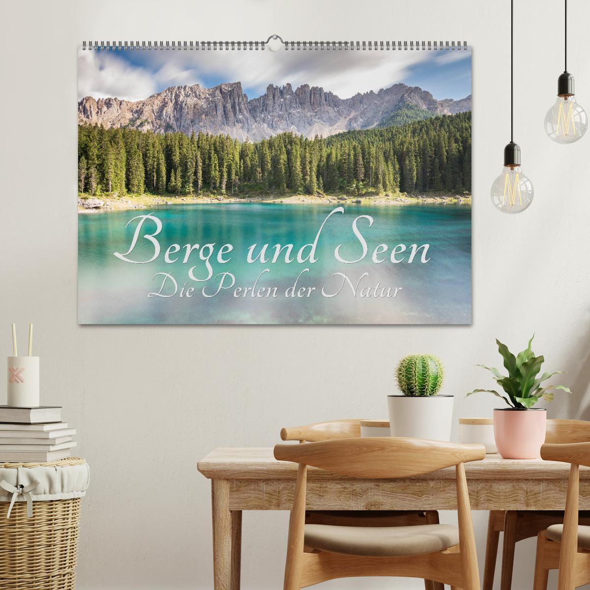 Bild: 9783435360796 | Berge und Seen - Die Perlen der Natur (Wandkalender 2025 DIN A2...