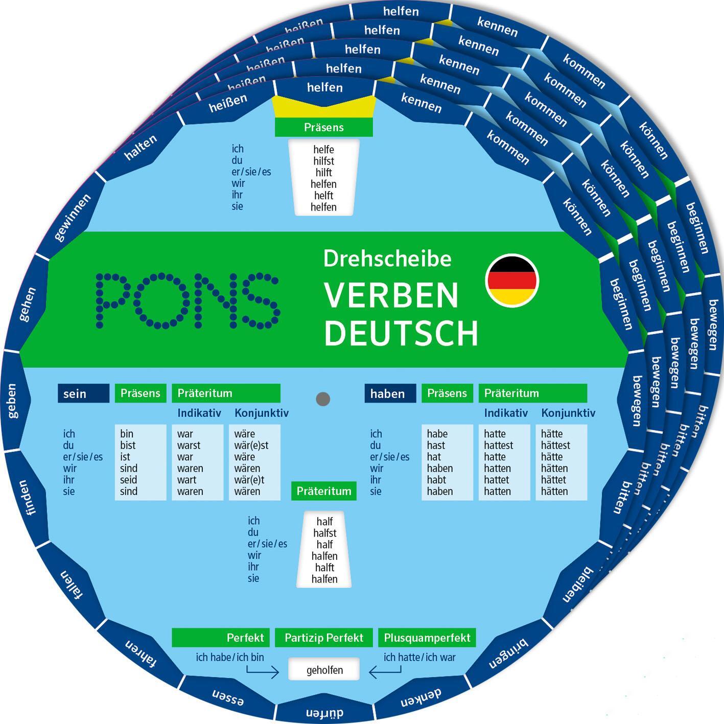 Cover: 9783125163829 | PONS Drehscheibe Verben Deutsch | Taschenbuch | Deutsch | 2023