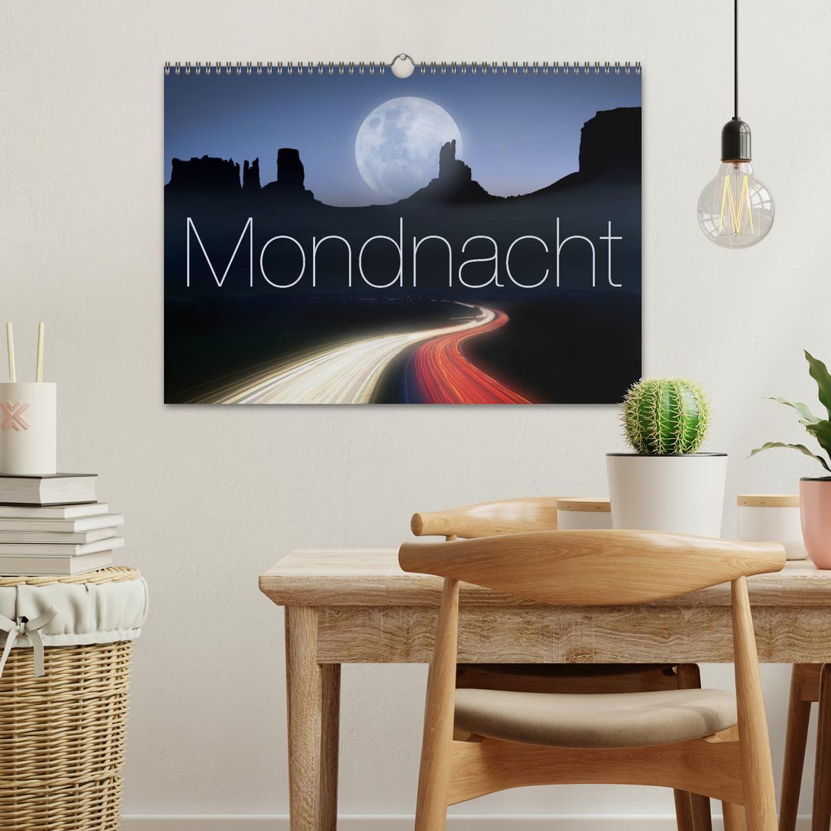 Bild: 9783435645107 | Mondnacht (Wandkalender 2025 DIN A3 quer), CALVENDO Monatskalender