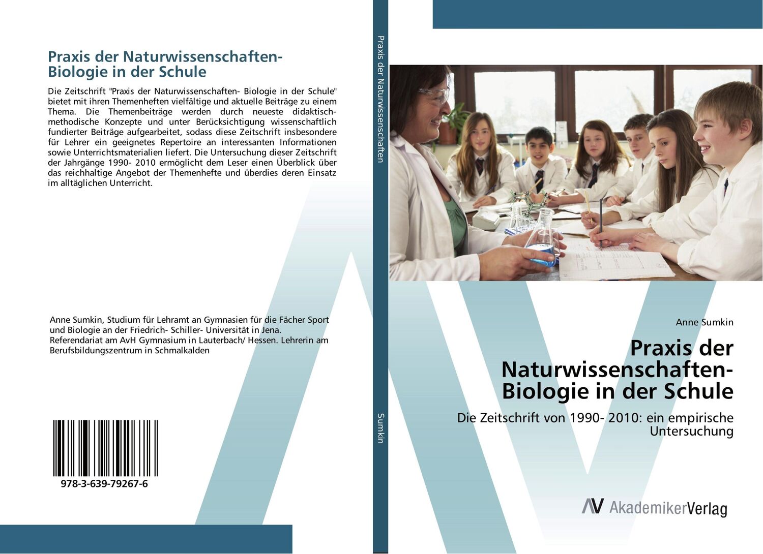 Cover: 9783639792676 | Praxis der Naturwissenschaften- Biologie in der Schule | Anne Sumkin