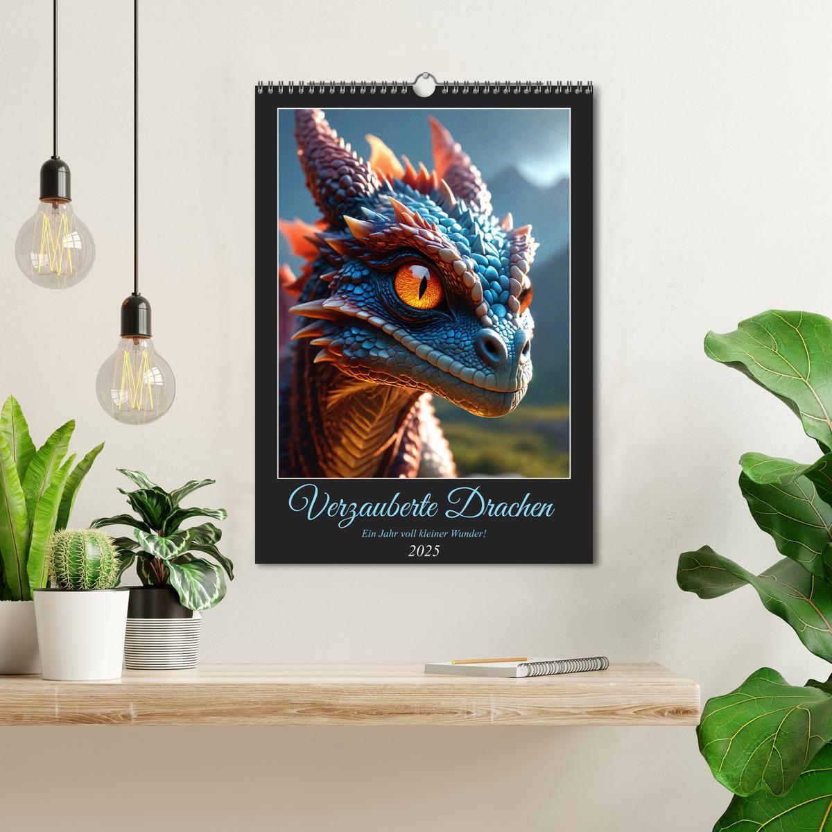 Bild: 9783457124543 | Verzauberte Drachen: Ein Jahr voll kleiner Wunder! (Wandkalender...