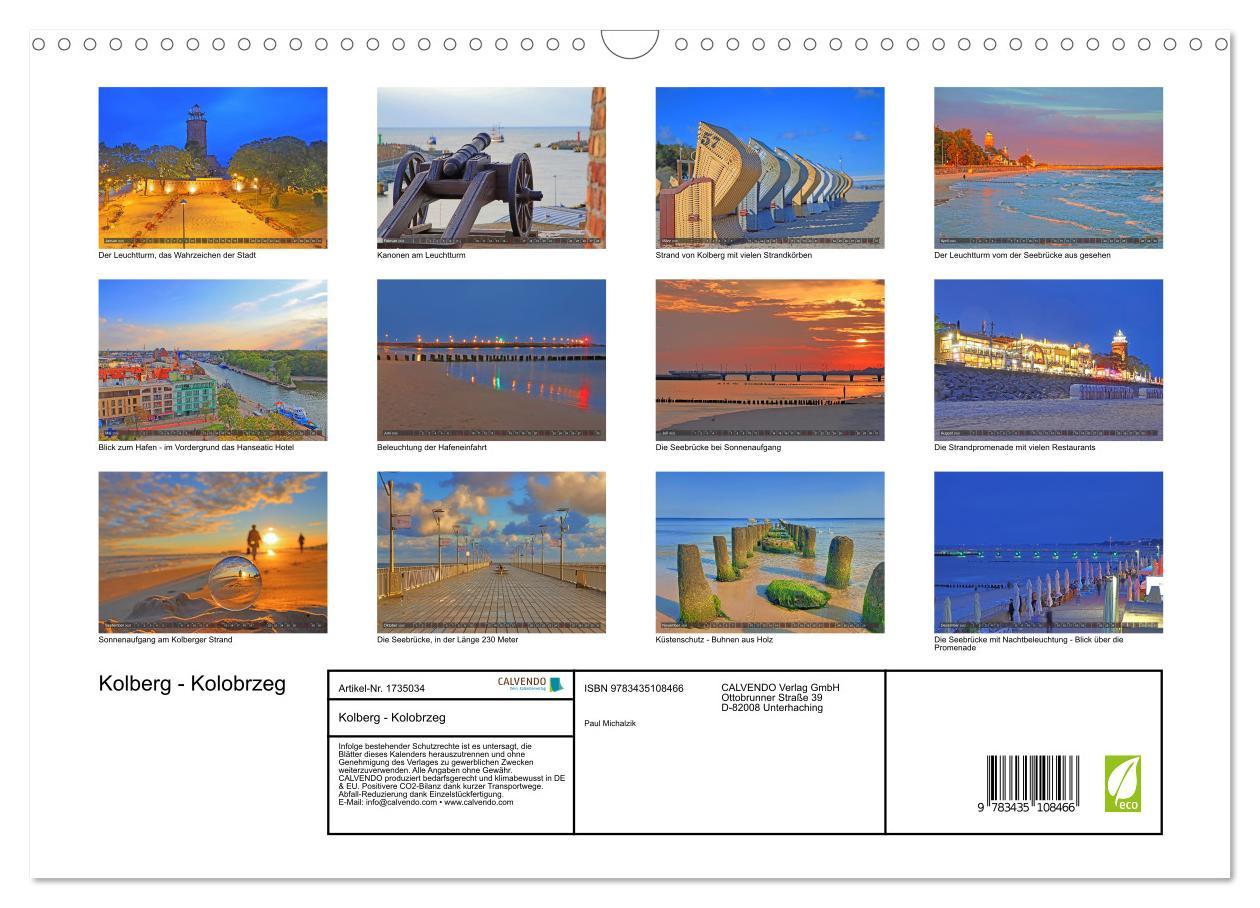 Bild: 9783435108466 | Kolberg - Kolobrzeg (Wandkalender 2025 DIN A3 quer), CALVENDO...