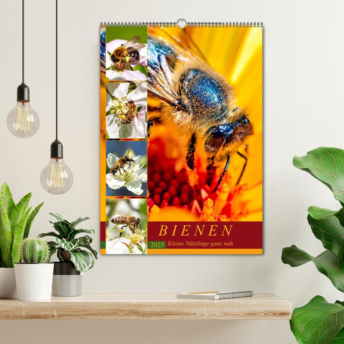 Bild: 9783435966219 | BIENEN - Kleine Nützlinge ganz nah (Wandkalender 2025 DIN A2 hoch),...