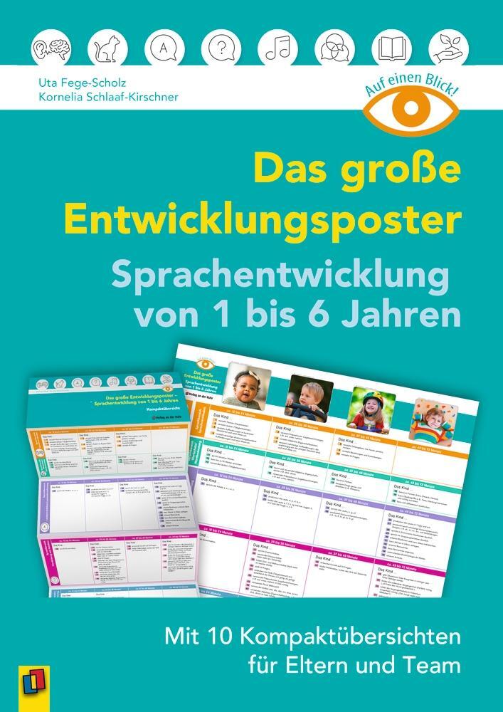 Cover: 9783834643155 | Auf einen Blick: Das große Entwicklungsposter - Sprachentwicklung...