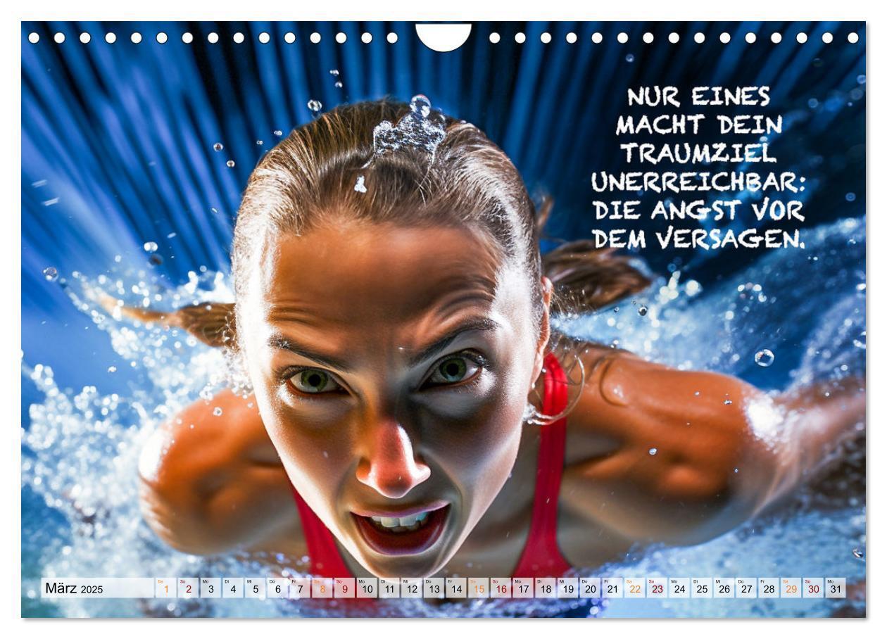 Bild: 9783383849862 | Schwimmen und Motivation (Wandkalender 2025 DIN A4 quer), CALVENDO...