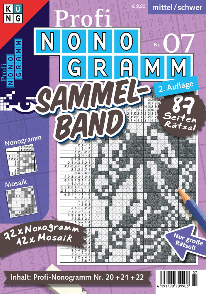 Cover: 9783906238081 | Profi-Nonogramm 3er-Band Nr. 7. Nr.7 | Conceptis Puzzles | Taschenbuch