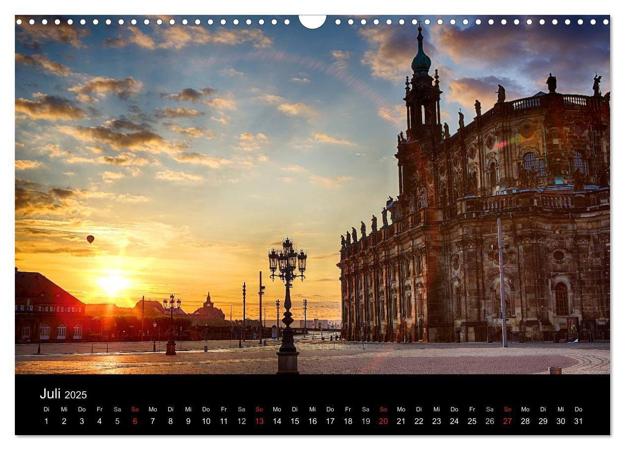 Bild: 9783435280452 | Dresden 2025 (Wandkalender 2025 DIN A3 quer), CALVENDO Monatskalender