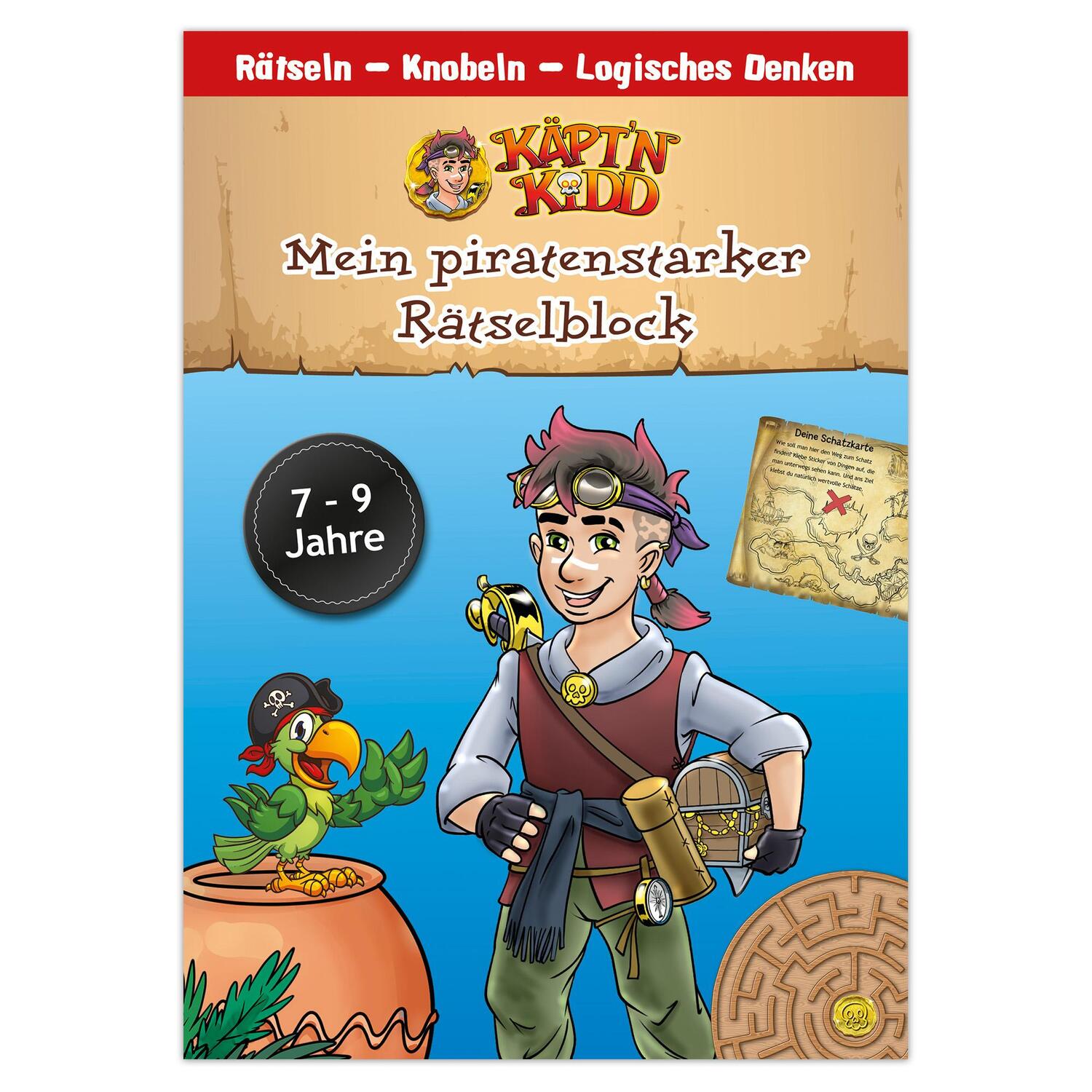 Cover: 9783963473739 | Käpt`n Kidd - Mein piratenstarker Rätselblock | Taschenbuch | 64 S.