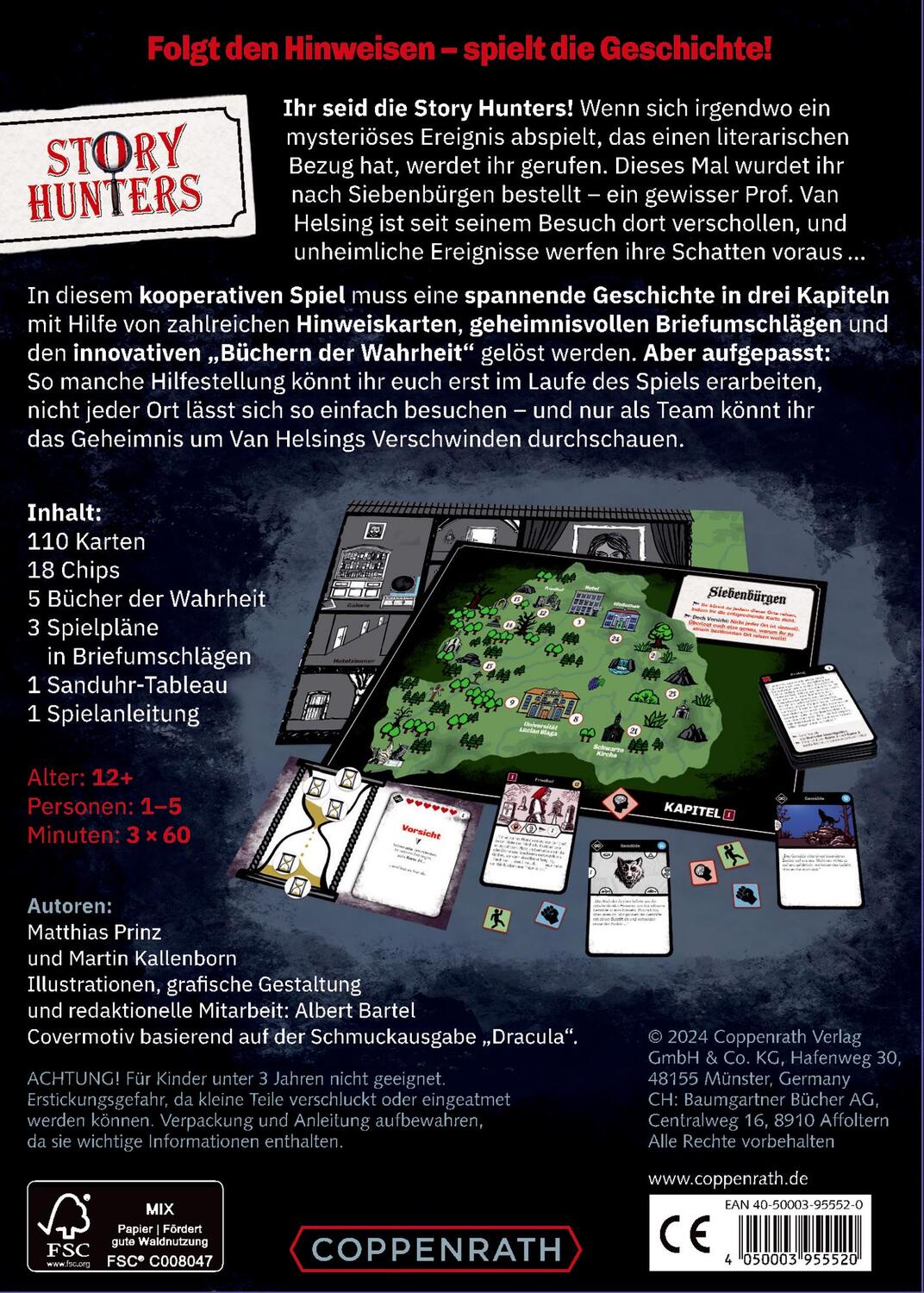 Rückseite: 4050003955520 | Draculas Vermächtnis | Löst das Rätsel um Van Helsing | Spiel | 8 S.