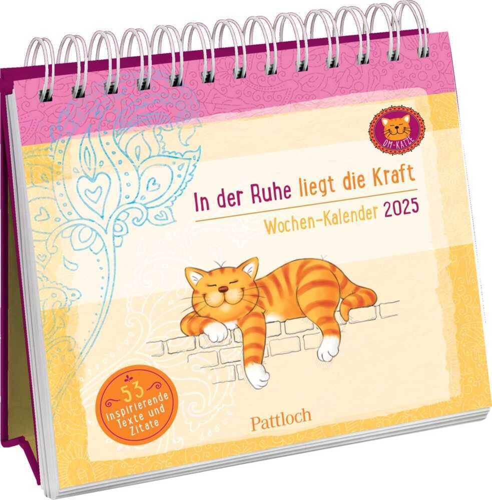 Cover: 4260308345210 | Wochenkalender 2025: Om-Katze: In der Ruhe liegt die Kraft | Verlag