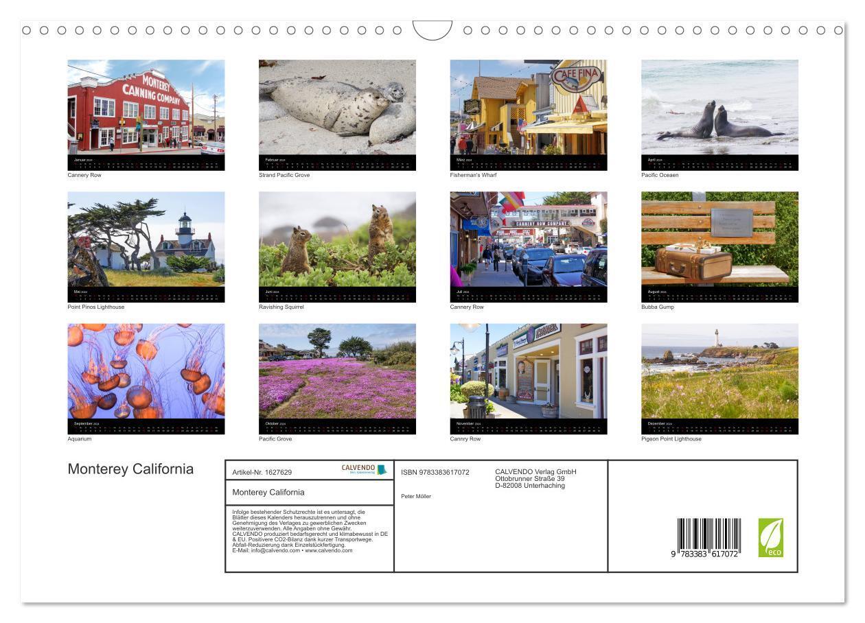 Bild: 9783383617072 | Monterey California (Wandkalender 2024 DIN A3 quer), CALVENDO...