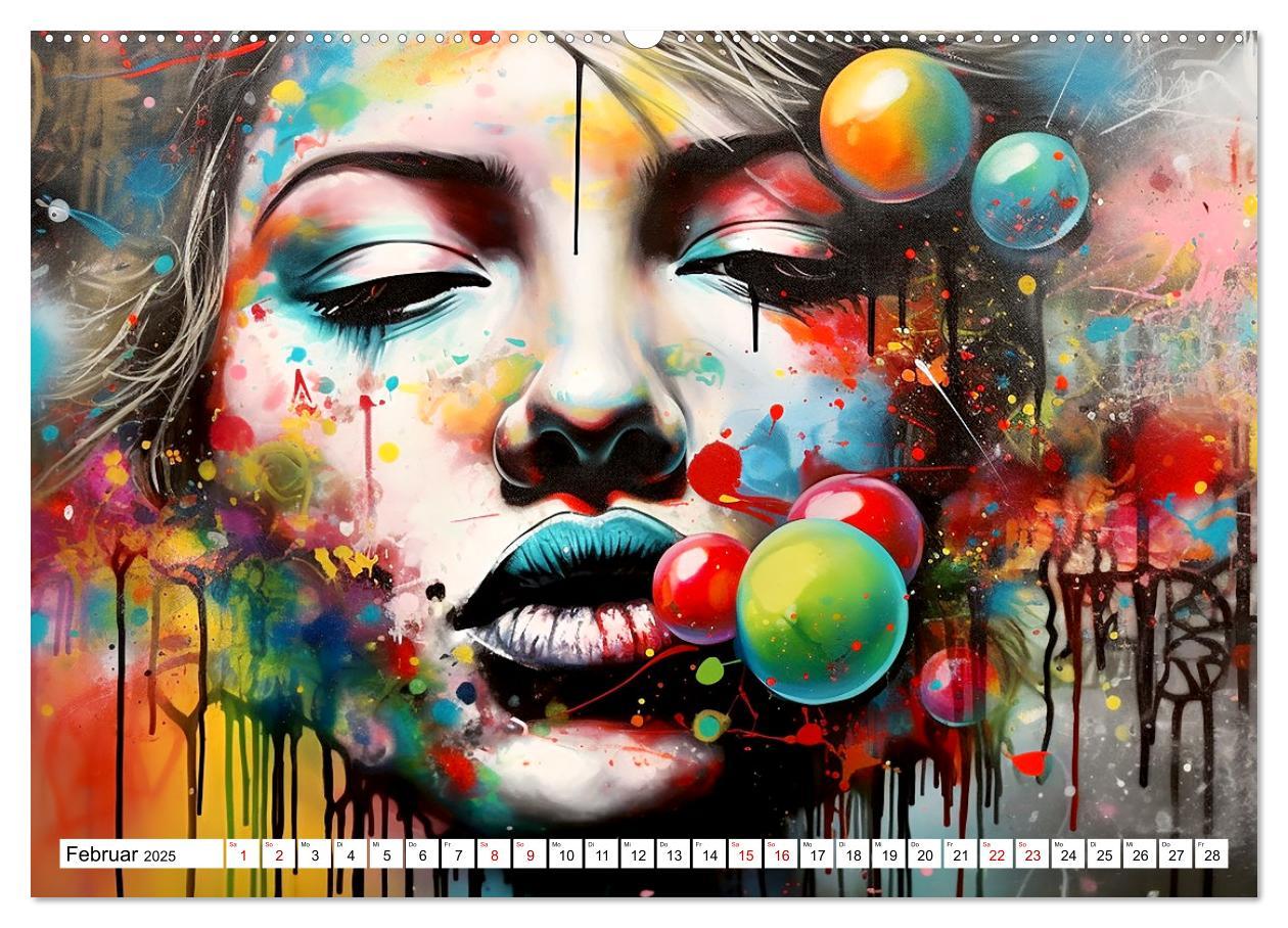 Bild: 9783383867170 | Street Art Graffiti (Wandkalender 2025 DIN A2 quer), CALVENDO...