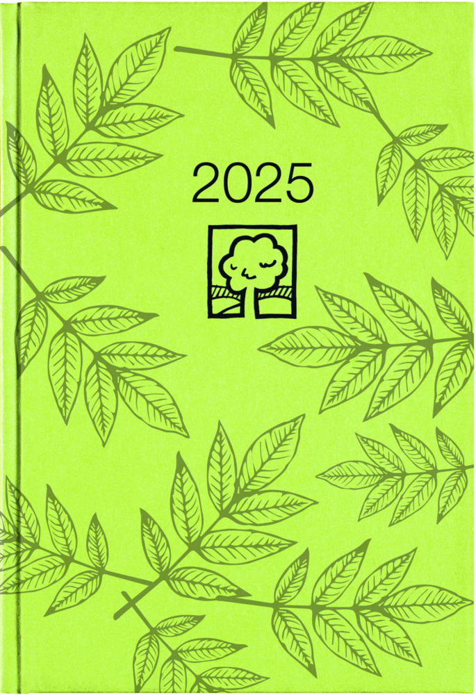 Cover: 4006928025251 | Zettler - Buchkalender 2025 grün, 14,5x21cm, Taschenkalender mit...