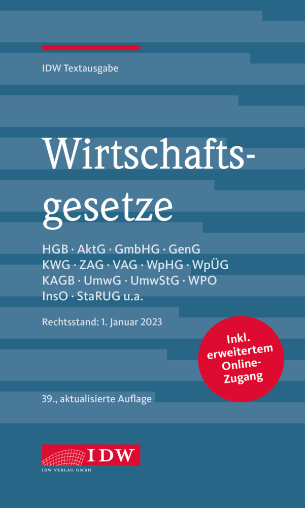 Cover: 9783802127663 | Wirtschaftsgesetze 2023, m. 1 Buch, m. 1 Beilage | e.V. | Bundle