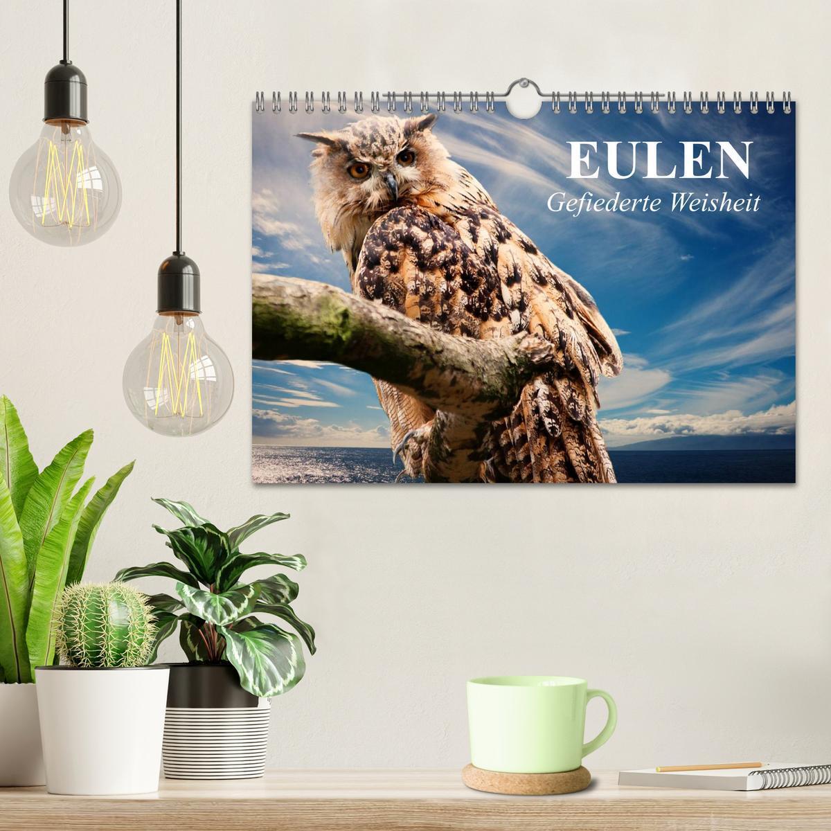 Bild: 9783435530731 | Eulen. Gefiederte Weisheit (Wandkalender 2025 DIN A4 quer),...