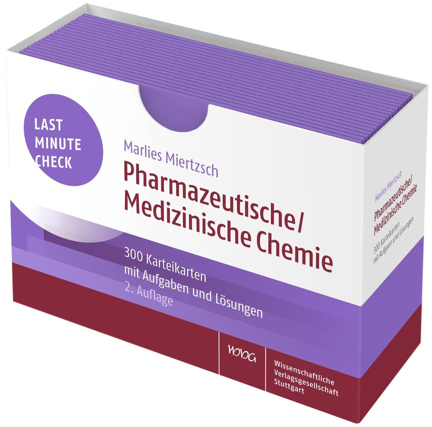 Cover: 9783804739857 | Last Minute Check - Pharmazeutische/Medizinische Chemie | Miertzsch