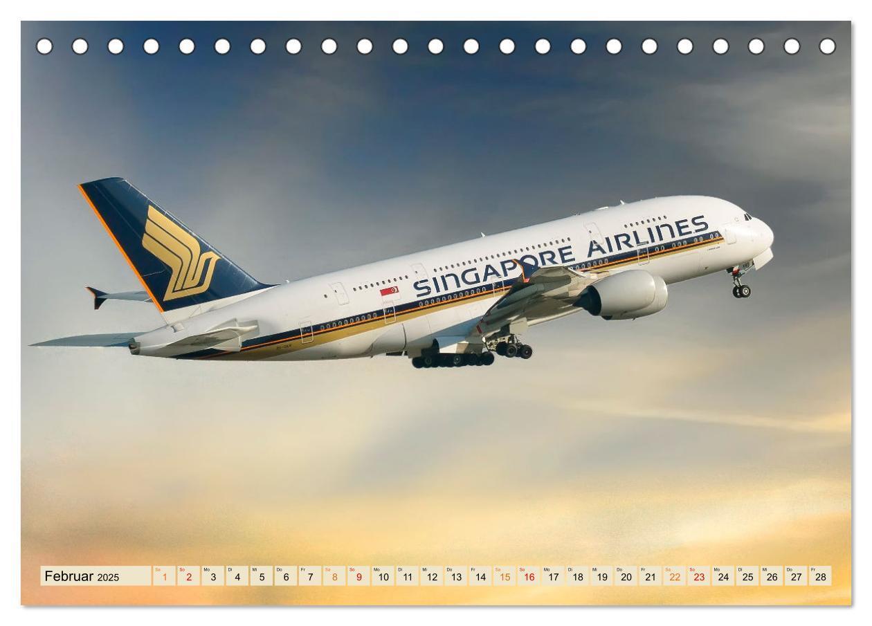 Bild: 9783383954931 | Flugzeuge - ab in den Urlaub (Tischkalender 2025 DIN A5 quer),...