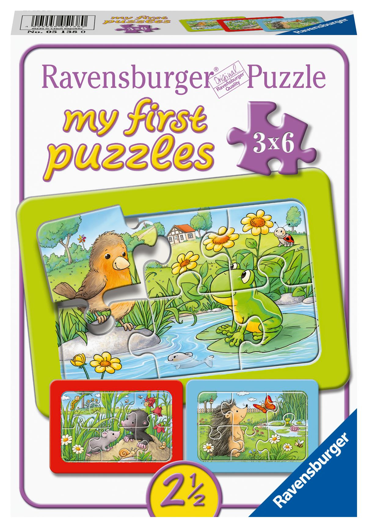 Cover: 4005556051380 | Ravensburger Kinderpuzzle - 05138 Kleine Gartentiere - My First...