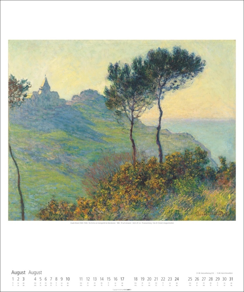 Bild: 9783839900178 | Claude Monet Kalender 2025 | Claude Monet | Kalender | Spiralbindung