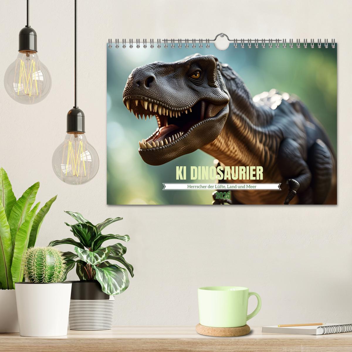 Bild: 9783383846519 | KI Dinosaurier - Herrscher der Lüfte, Land und Meer (Wandkalender...