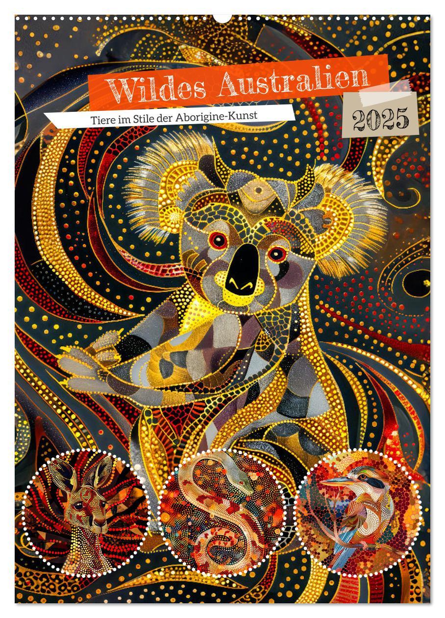 Cover: 9783457199466 | Wildes Australien - Tiere im Stile der Aborigine-Kunst...