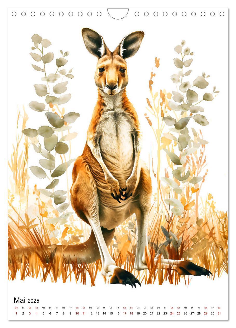 Bild: 9783383787089 | Australiens Tiere - Illustriert in Wasserfarben (Wandkalender 2025...