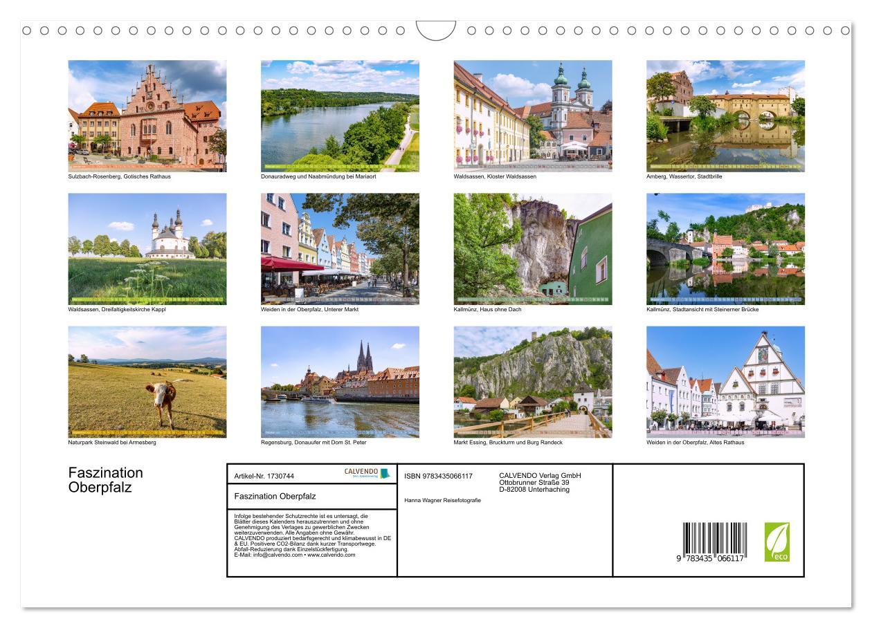 Bild: 9783435066117 | Faszination Oberpfalz (Wandkalender 2025 DIN A3 quer), CALVENDO...