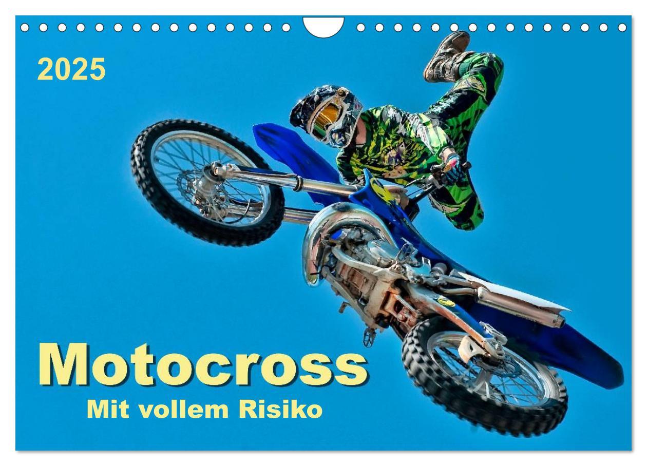 Cover: 9783435591473 | Motocross - mit vollem Risiko (Wandkalender 2025 DIN A4 quer),...