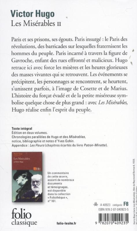 Rückseite: 9782070409235 | Les Miserables 2 | Victor Hugo | Taschenbuch | Französisch | 1998