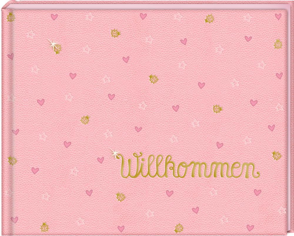 Cover: 4050003949659 | Babyalbum - BabyGlück - Willkommen. Rosa | Anne Mußenbrock | Buch