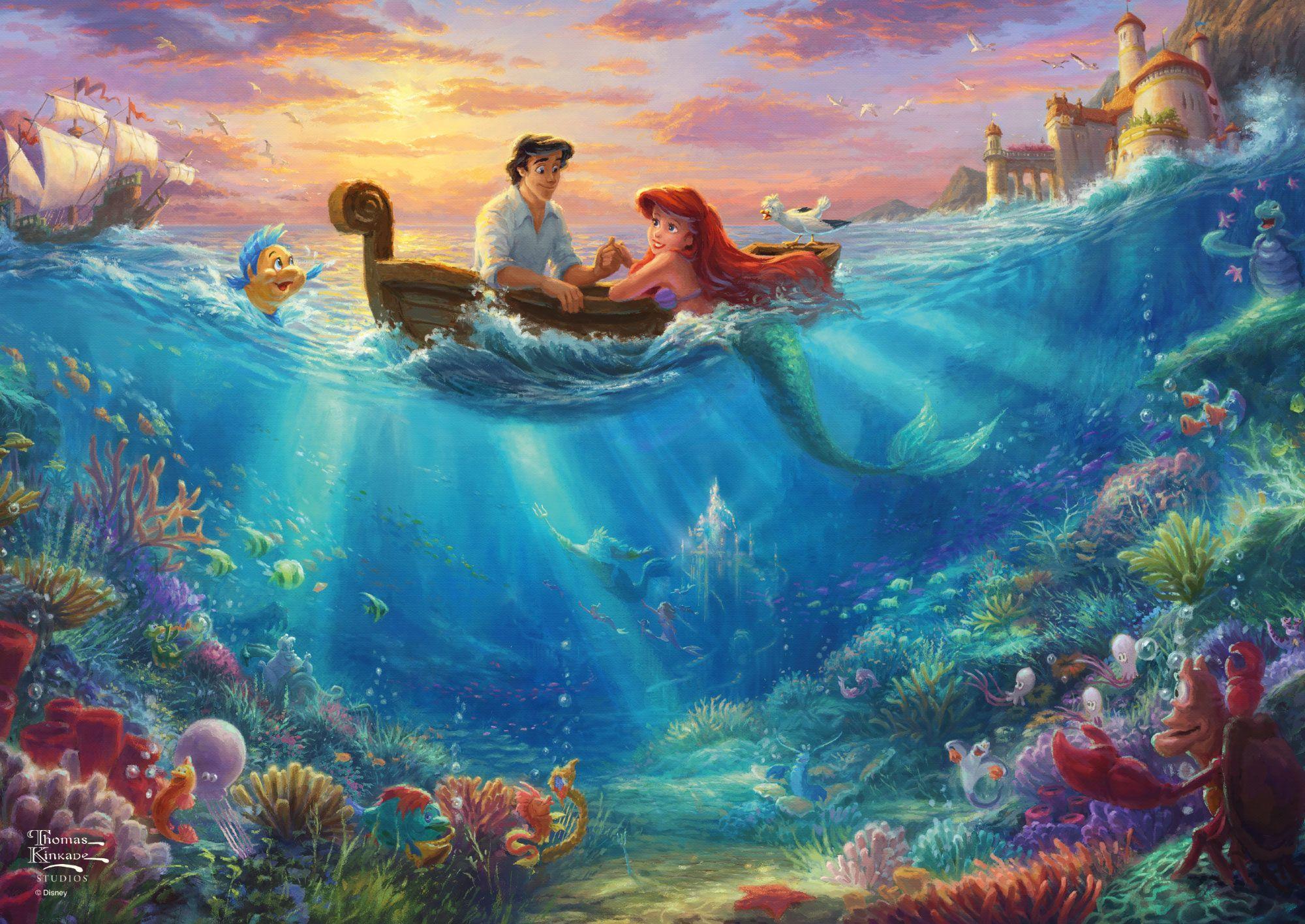 Bild: 4001504599270 | Disney, Arielle. Kinkade Collection 500 Teile | Erwachsenenpuzzle