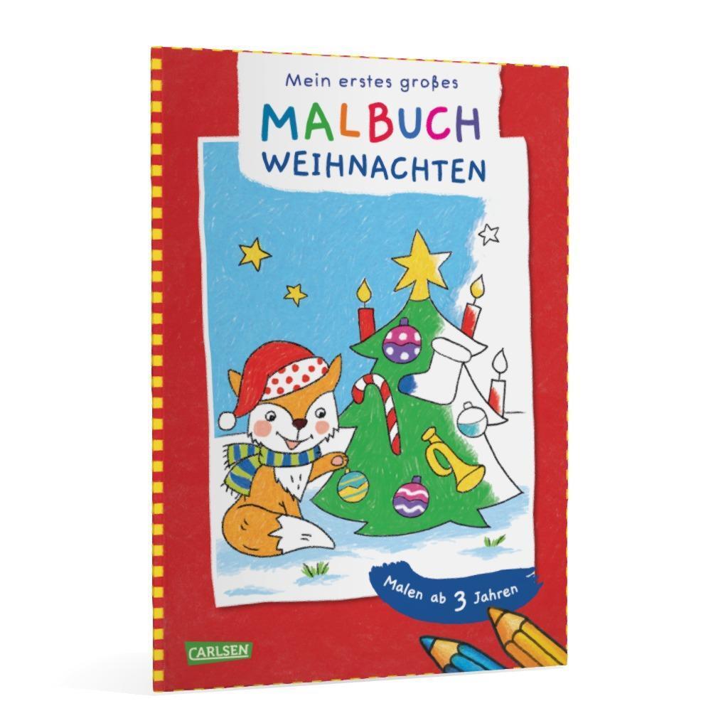 Bild: 9783551191595 | Ausmalbilder für Kita-Kinder: Mein erstes großes Malbuch: Weihnachten