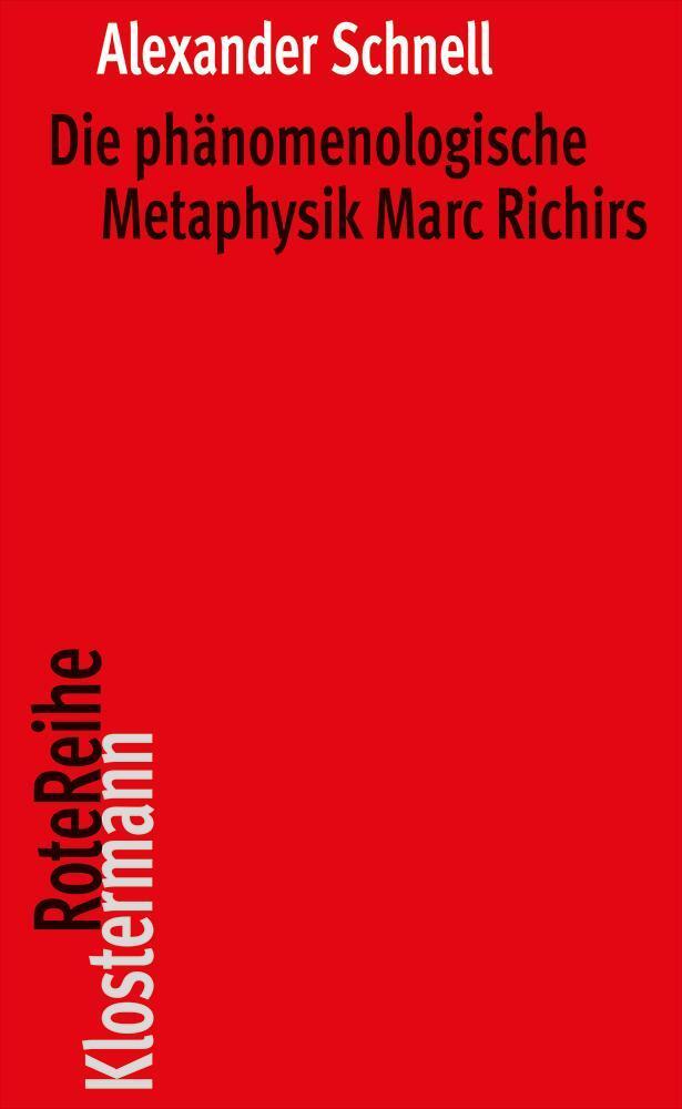 Cover: 9783465045533 | Die phänomenologische Metaphysik Marc Richirs | Alexander Schnell