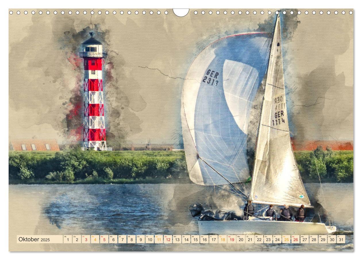 Bild: 9783435404513 | Ich liebe Segeln (Wandkalender 2025 DIN A3 quer), CALVENDO...