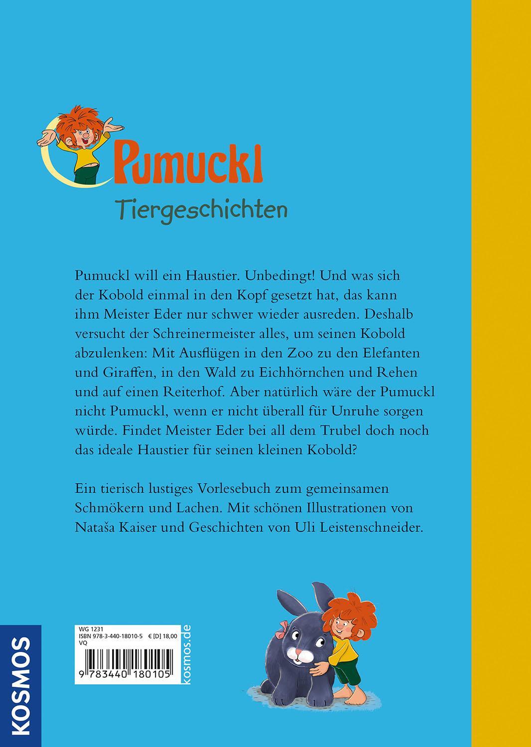 Rückseite: 9783440180105 | Pumuckl, Tiergeschichten | Uli Leistenschneider (u. a.) | Buch | 2024