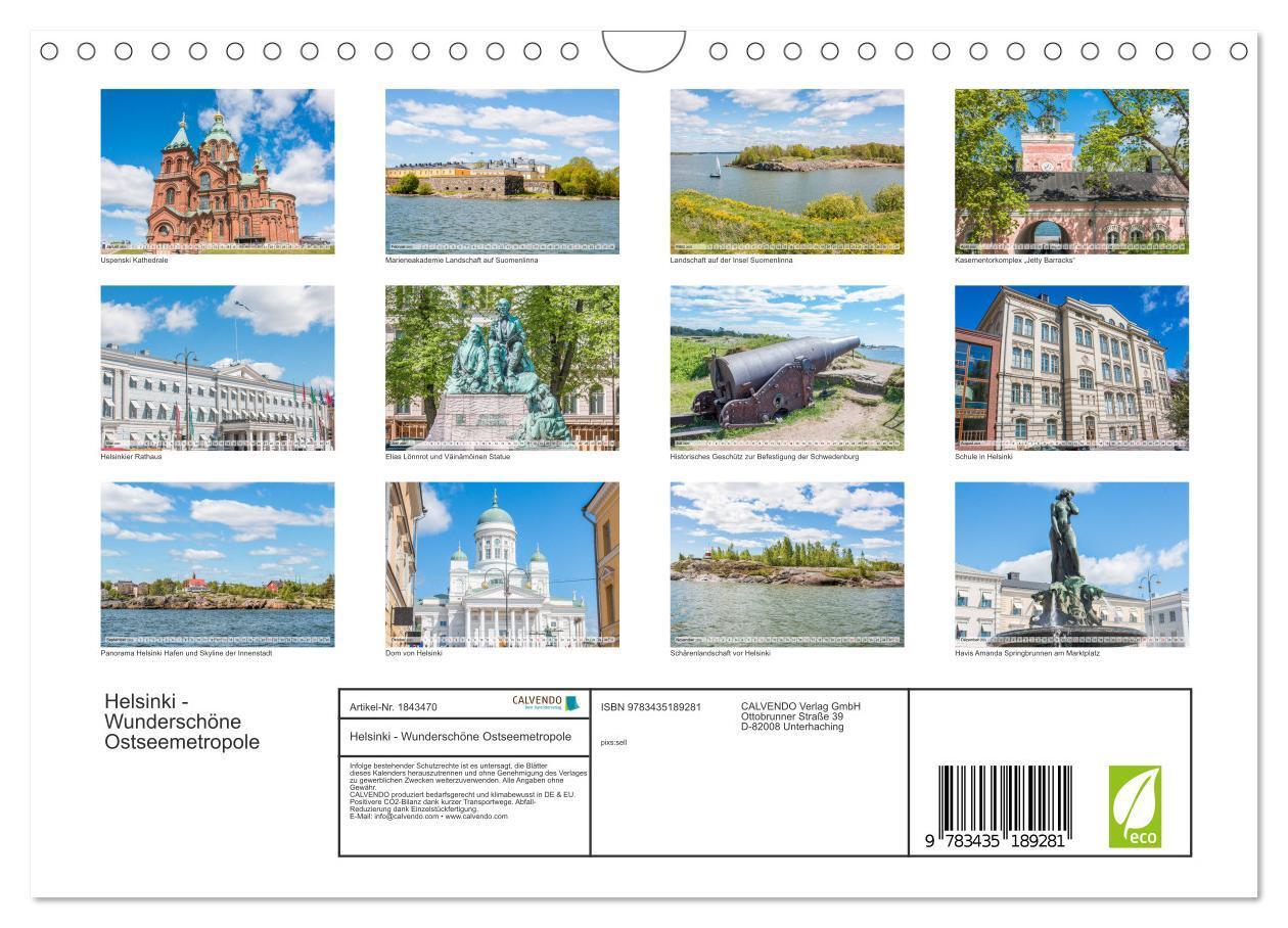 Bild: 9783435189281 | Helsinki - Wunderschöne Ostseemetropole (Wandkalender 2025 DIN A4...