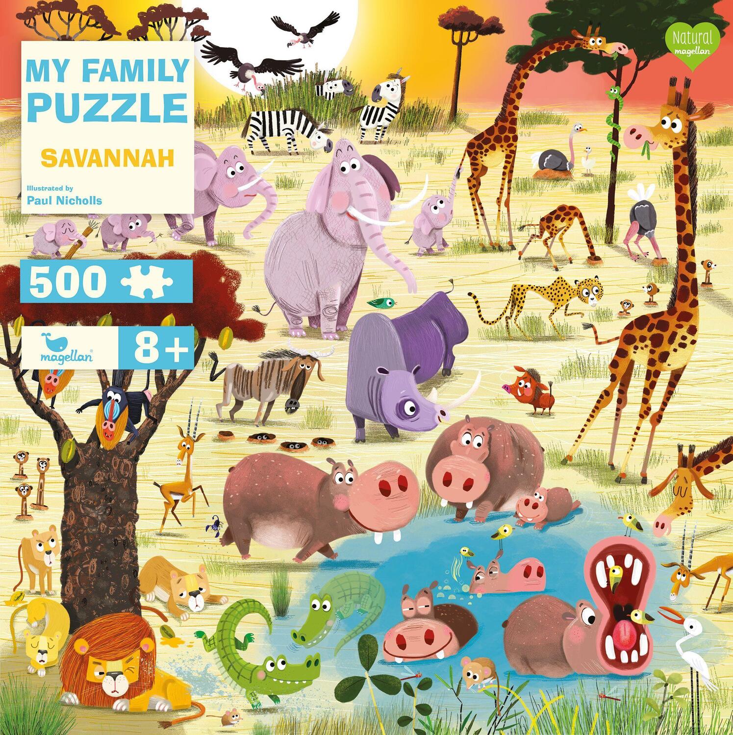 Cover: 4260671131236 | My Family Puzzle - Savannah | Spiel | My Family Puzzle | N3123 | 2021