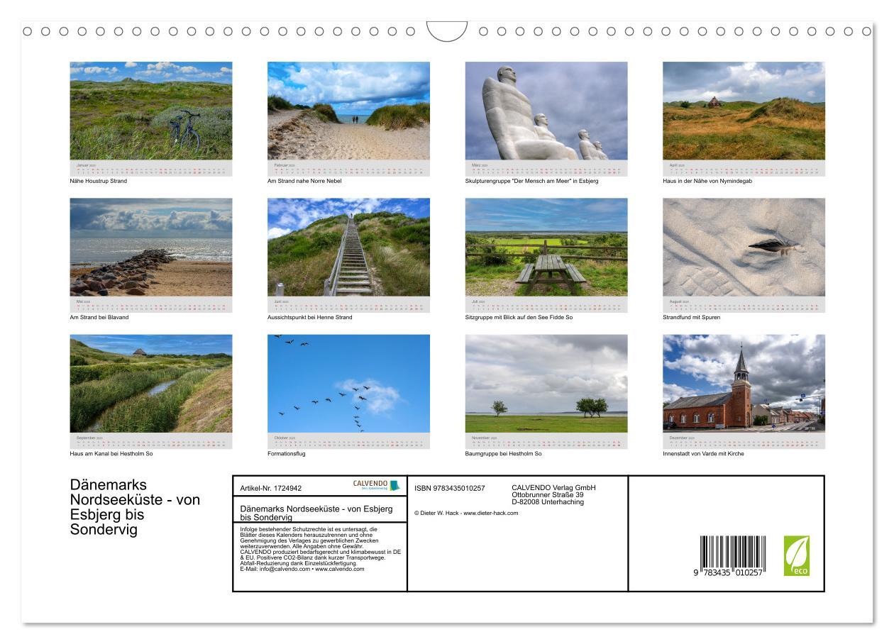 Bild: 9783435010257 | Dänemarks Nordseeküste - von Esbjerg bis Sondervig (Wandkalender...