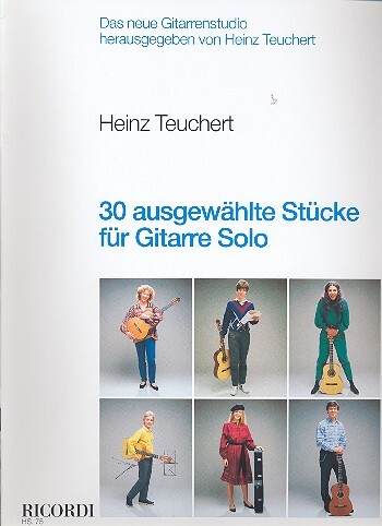 Cover: 9790204240753 | 30 ausgewählte Stücke für Gitarre | Buch | Ricordi Berlin