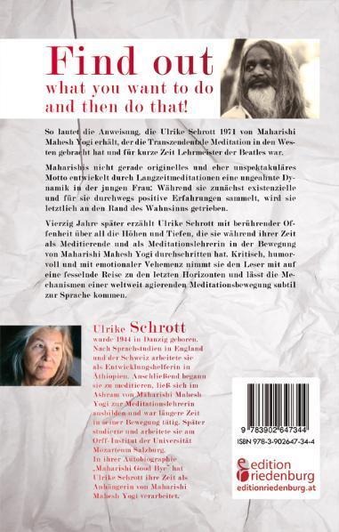 Rückseite: 9783902647344 | Maharishi Good Bye | Ulrike Schrott | Taschenbuch | Paperback | 216 S.