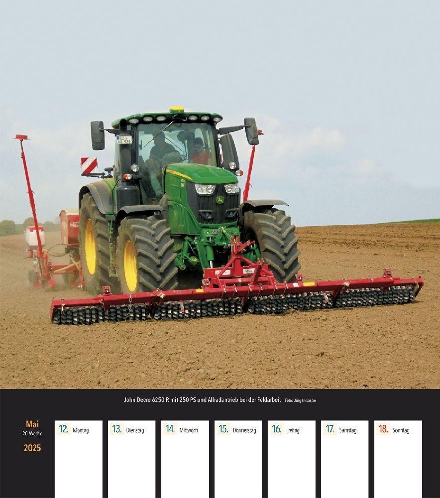 Bild: 9783751611169 | John Deere Traktoren 2025 Wochenkalender | Kalender | 53 S. | Deutsch